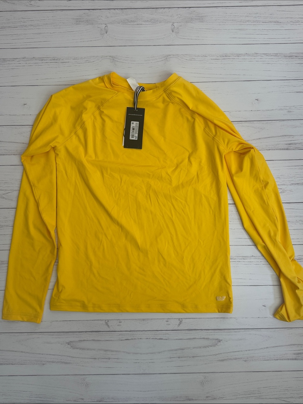 Men's Yellow Long-Sleeve Performance Shirt